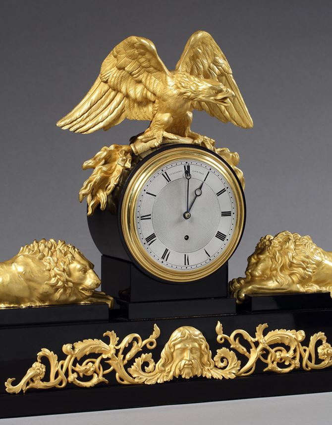   Vulliamy - A George IV black marble and ormolu mantel clock, No. 1921 | MasterArt